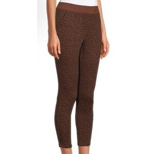 No Boundaries- Brown Leopard Print Leggings (M) NWT